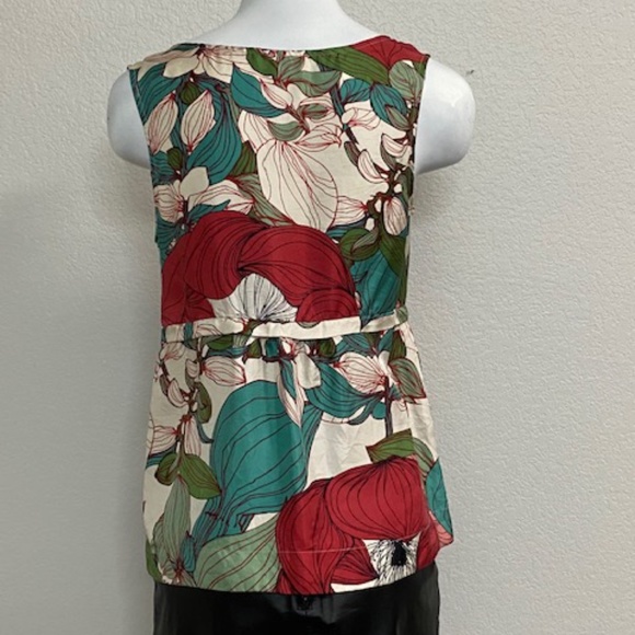Farhi Silk Floral Top Size 6 - Picture 5 of 8